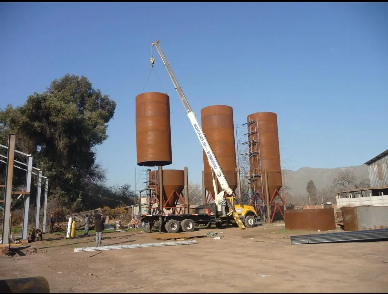 Montaje de silos