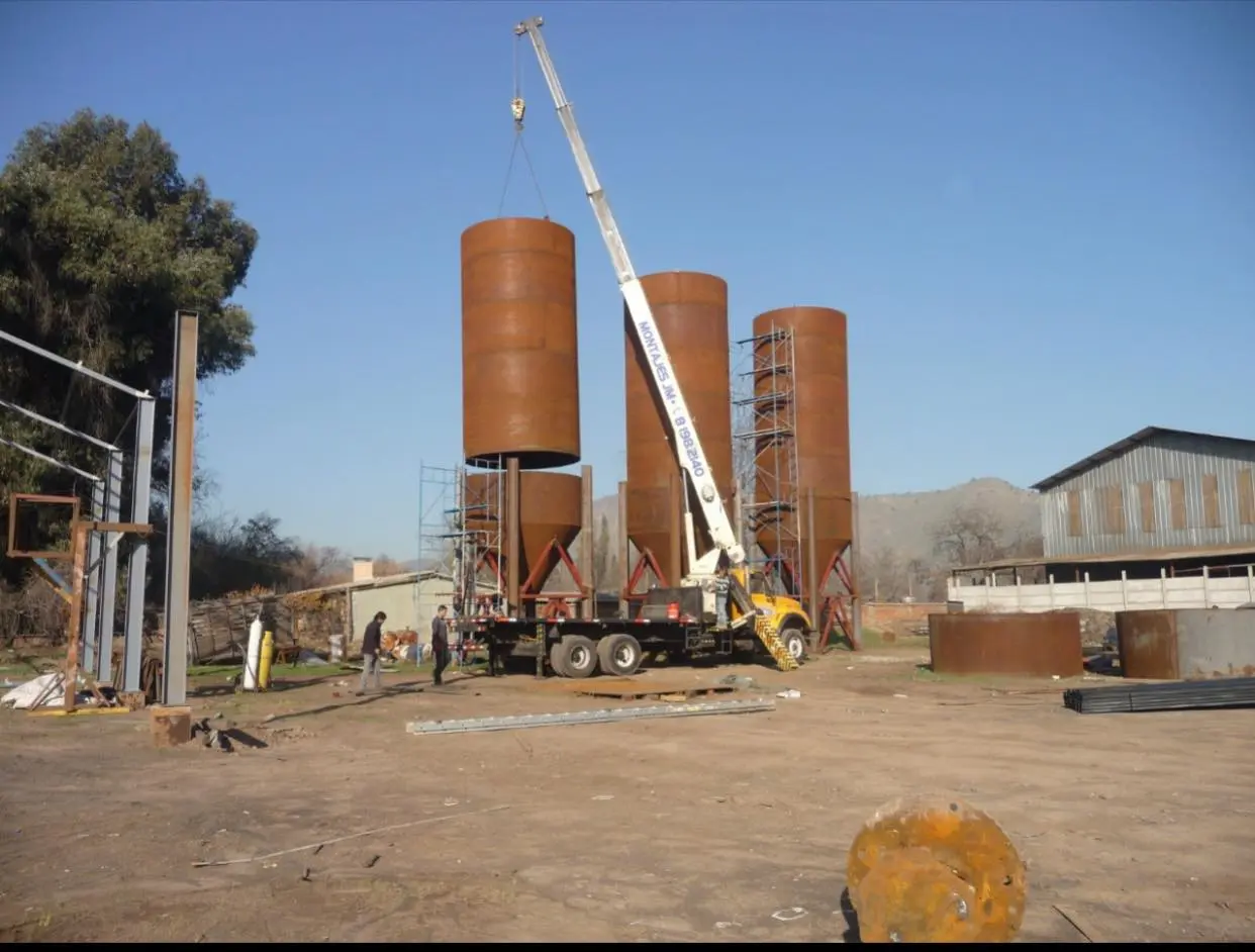 Montaje de silos