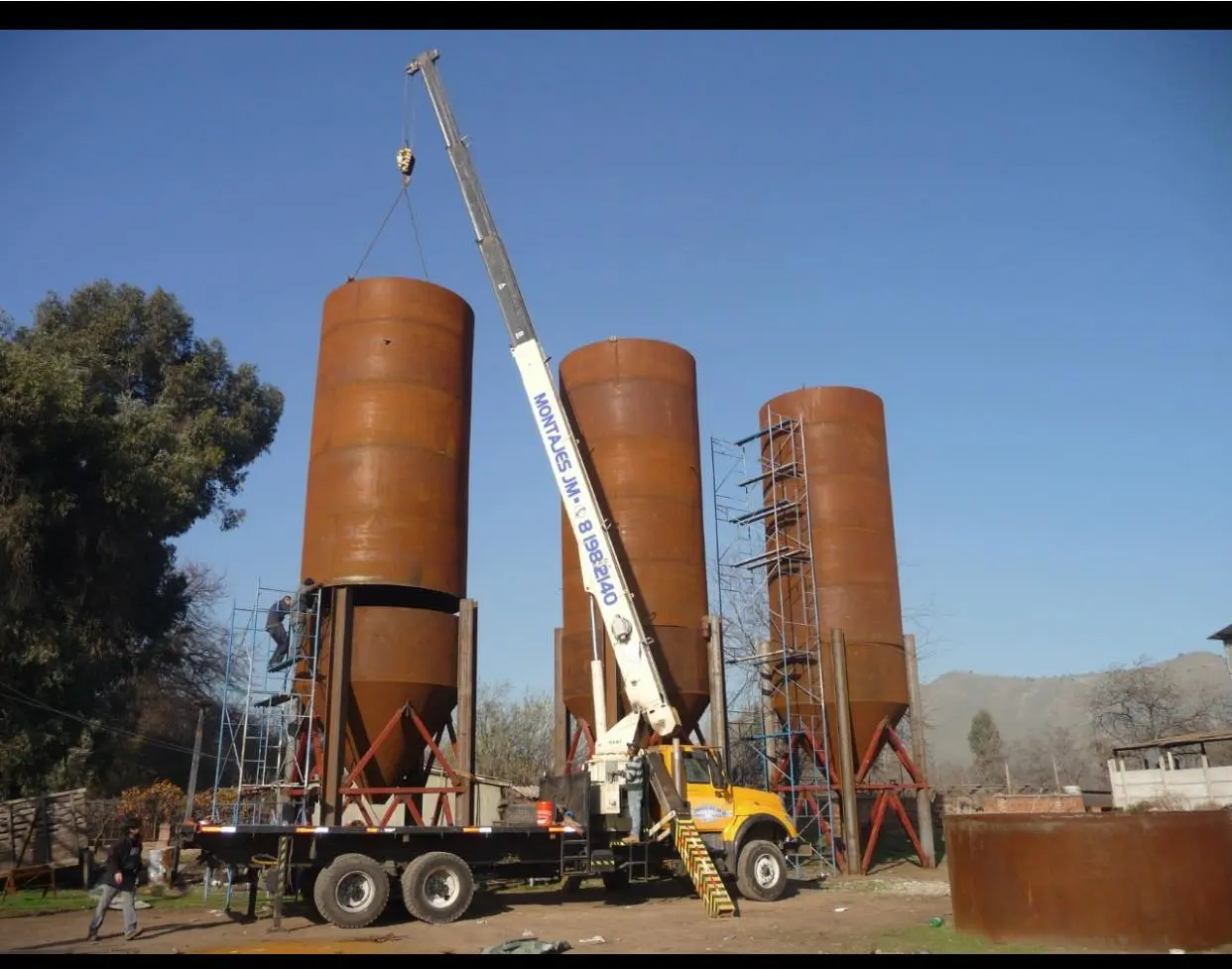 Montaje de silos